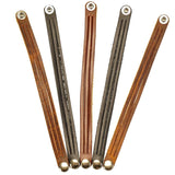 144-47463085.SLC.01.jpg 5pk Oil Tan Mystery Braid Bracelets - Nickel Plate Snap Image
