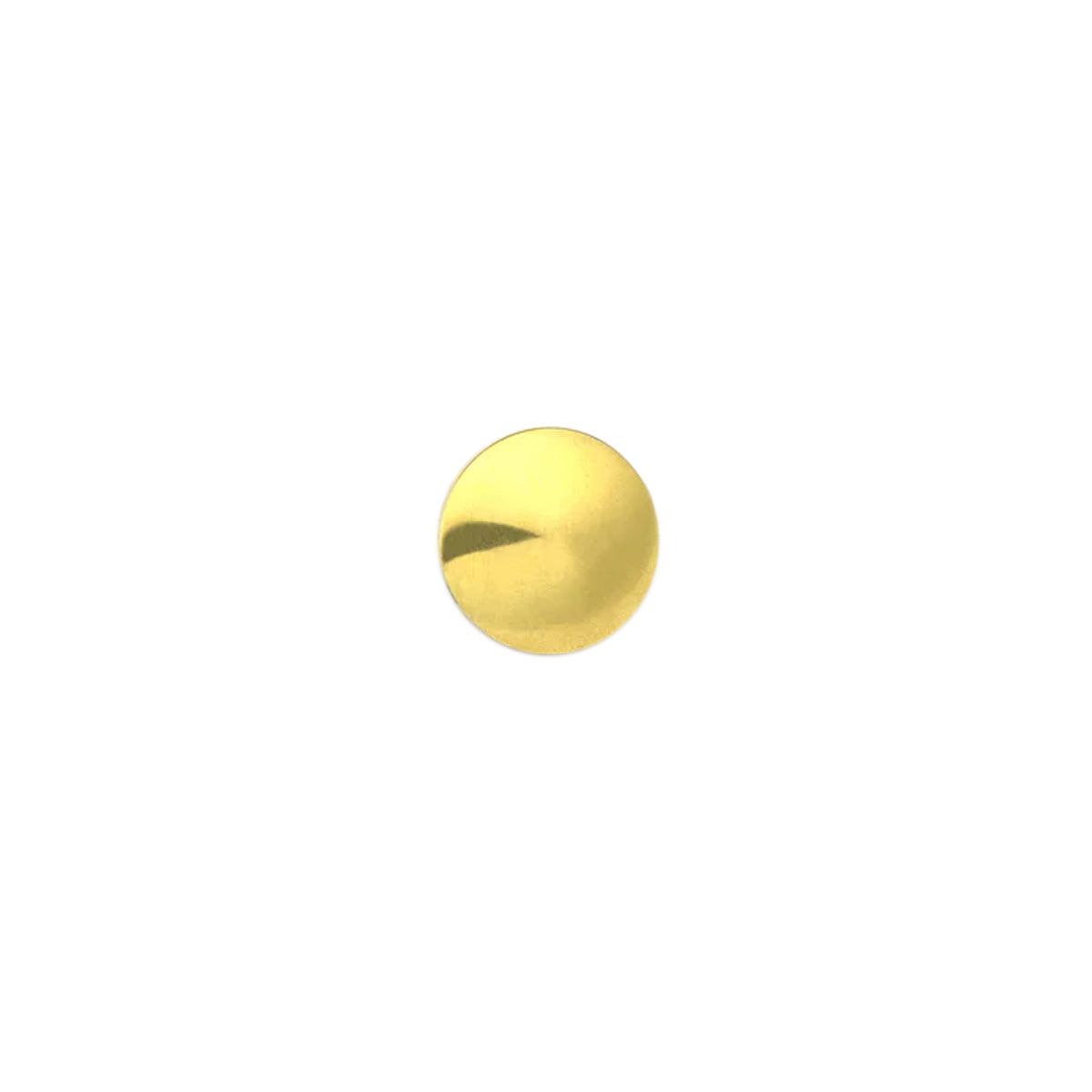 SDC.Solid Brass.¾.01.jpg Smooth Domed Concho Image